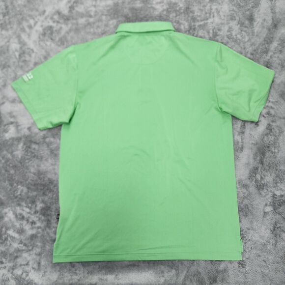 Straight Down Men's Green Performance Golf Polo Shirt Size XL - Picture 2 of 12